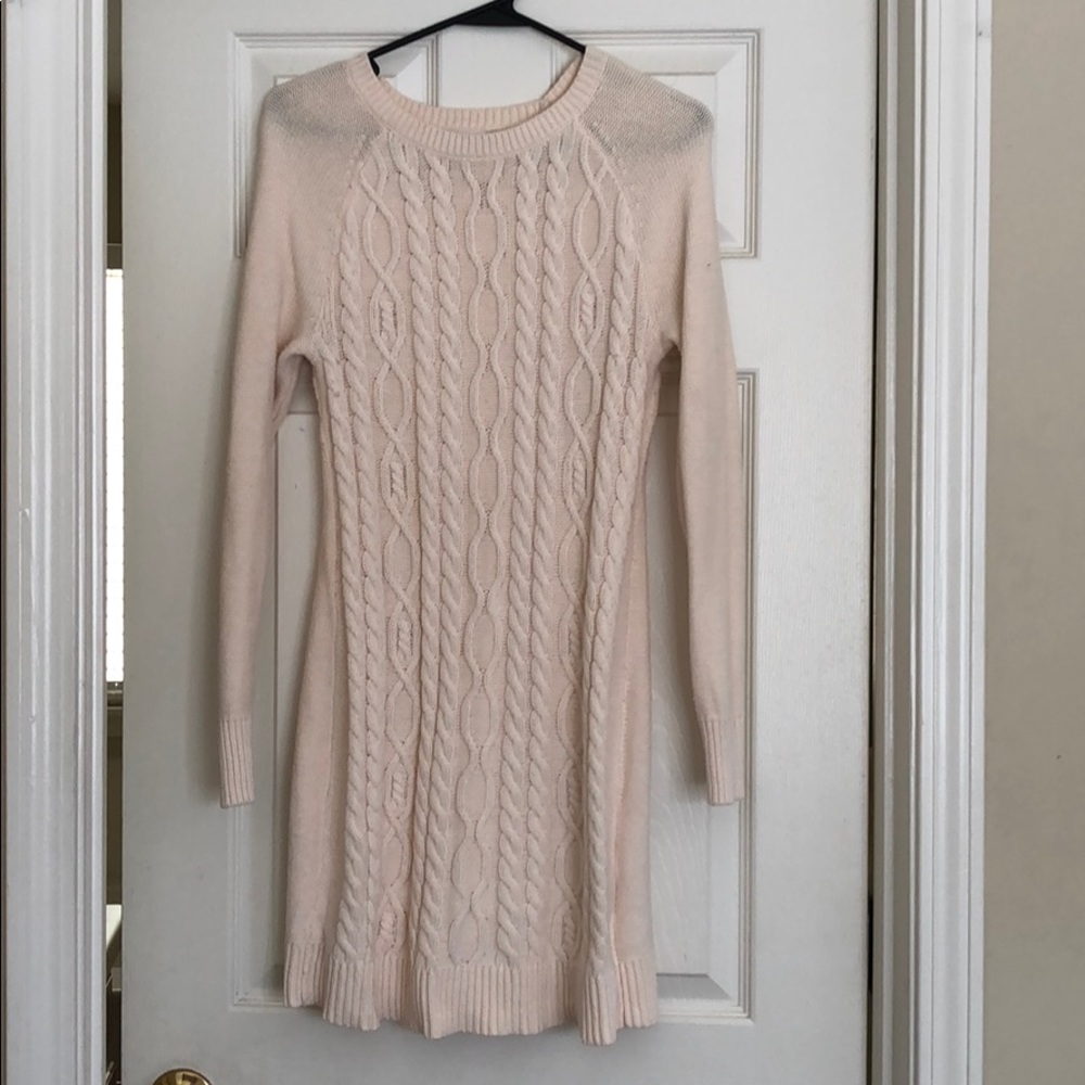 A sweater dress
